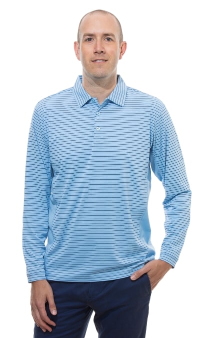 SolCool L/S Stripe Polo - Image 2